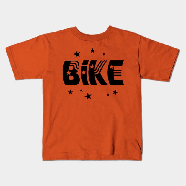 Bike Stars Kids T-Shirt by Barthol Graphics